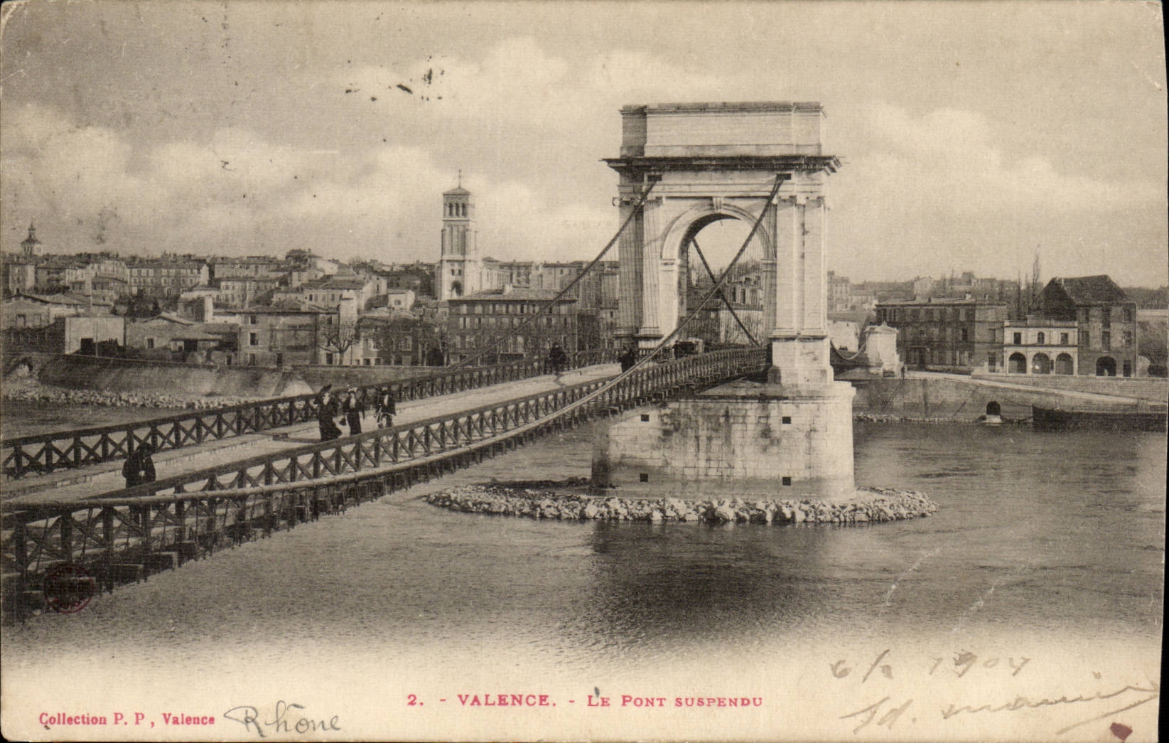 Valence - Le Pont suspendu — Collection P.P., Rhône, n°2