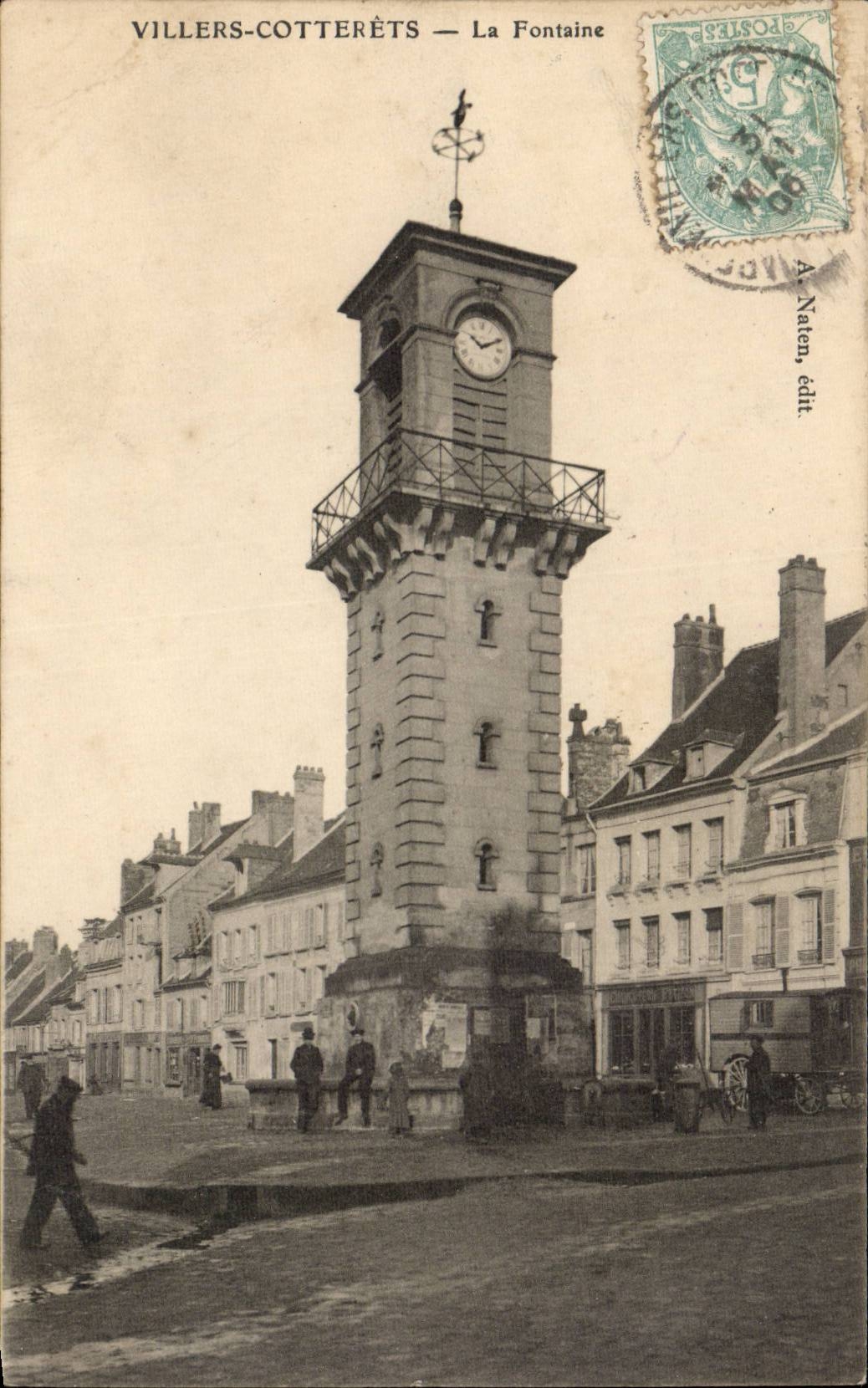 Villers-Cotterêts — La Fontaine — A. Naten, édit.