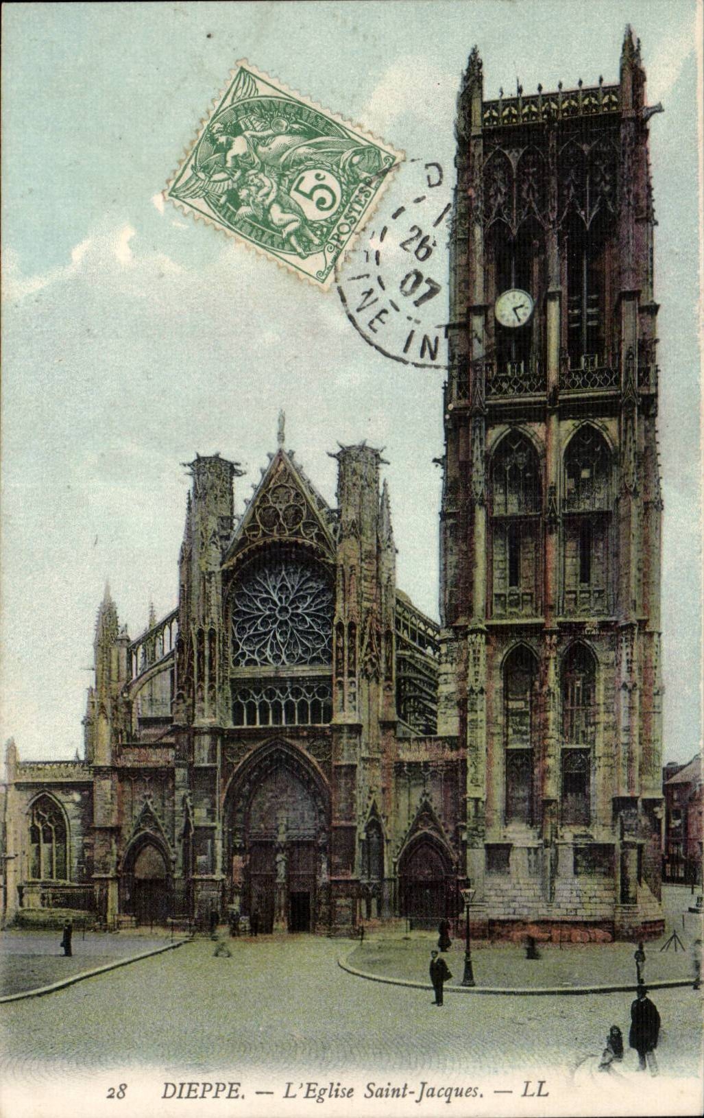 Dieppe CPA Eglise Saint Jacques