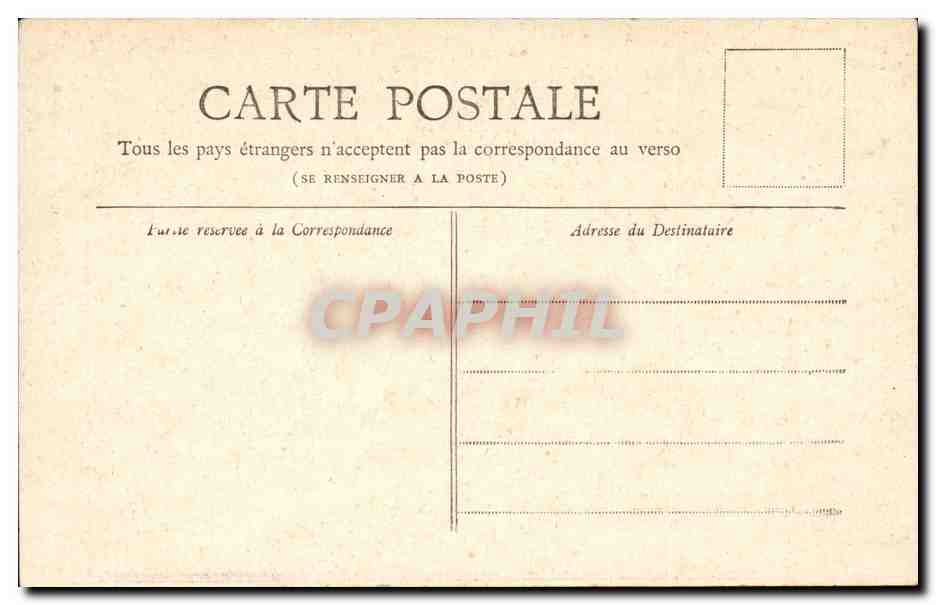 Paris CPA Porte Saint Denis — Verso