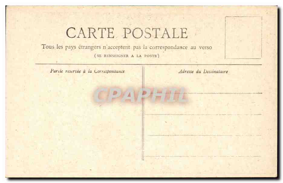 Paris CPA Monument de Gambetta — Rückseite