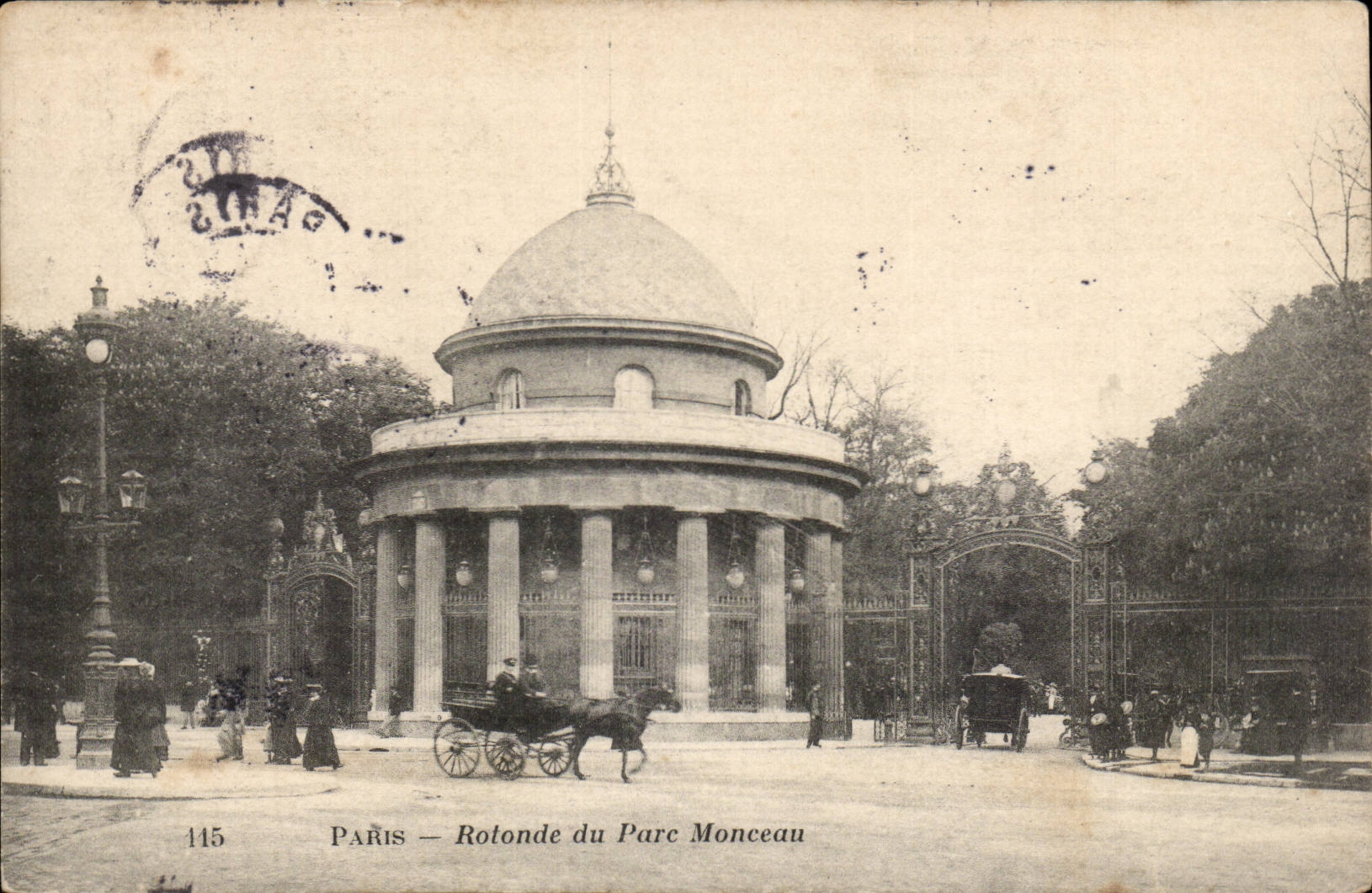 Paris CPA Rotonde du pax monceau