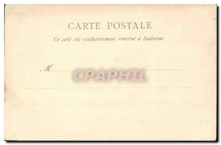 Paris CPA La rue Auber — Rückseite