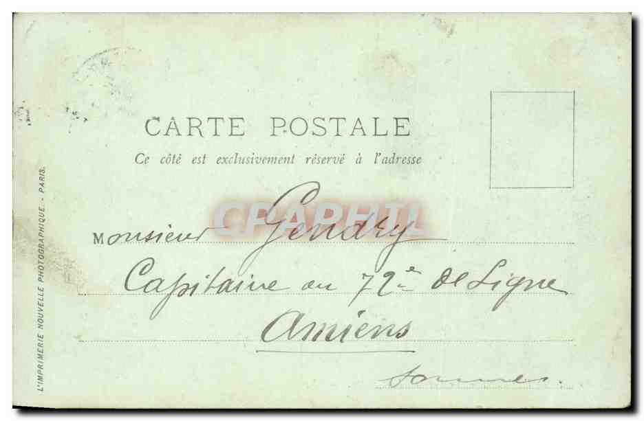 Saint omer CPA La port au lait battu — Back