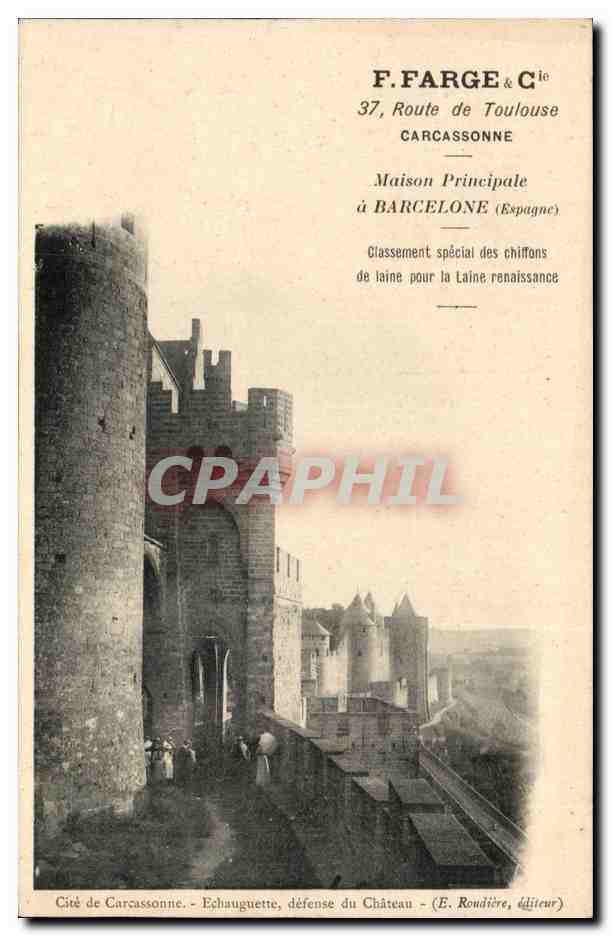F FArge Route de Toulouse CArcassonne MAison a Barcelone Cite de Carcassonne 