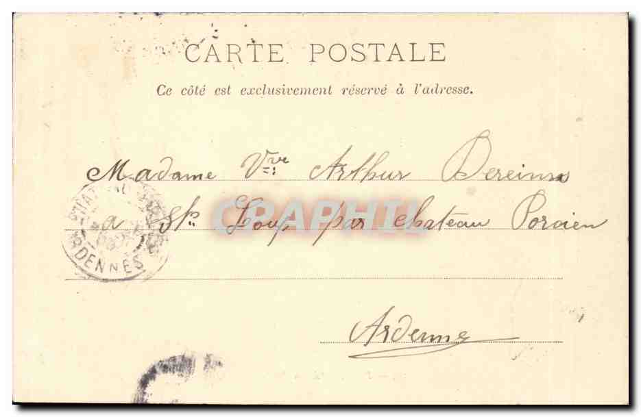 Paris 8 - Jardin de Tuilleries - CPA  — Verso