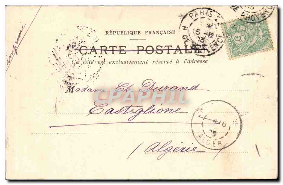 Femme au village — Cendrillonnette — CPAPHIL — Achterkant