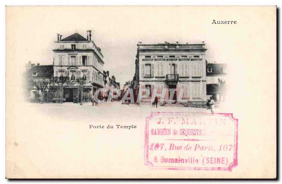 Auxerre - Porte du Temple - CPA 