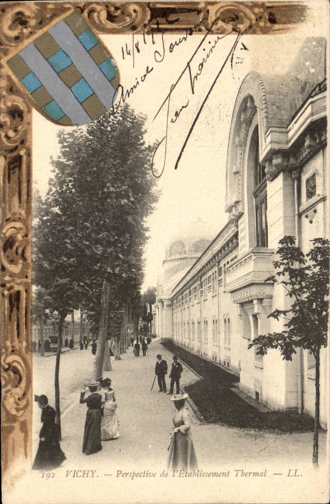 Vichy - Perspective de Etablissement Thermal - Argentee - CPA 