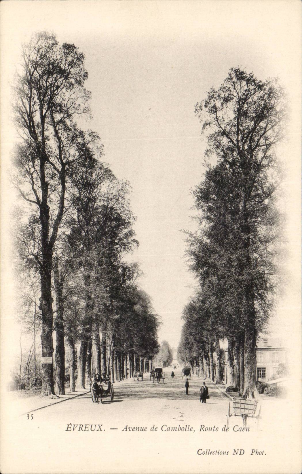 Evreux - Avenue de Cambolle - Route de Caen - CPA 