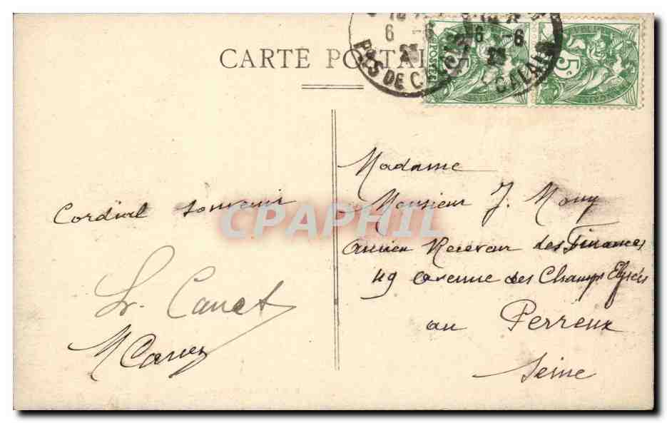 saint Omer - L'Hotel de Ville - CPA  — Back