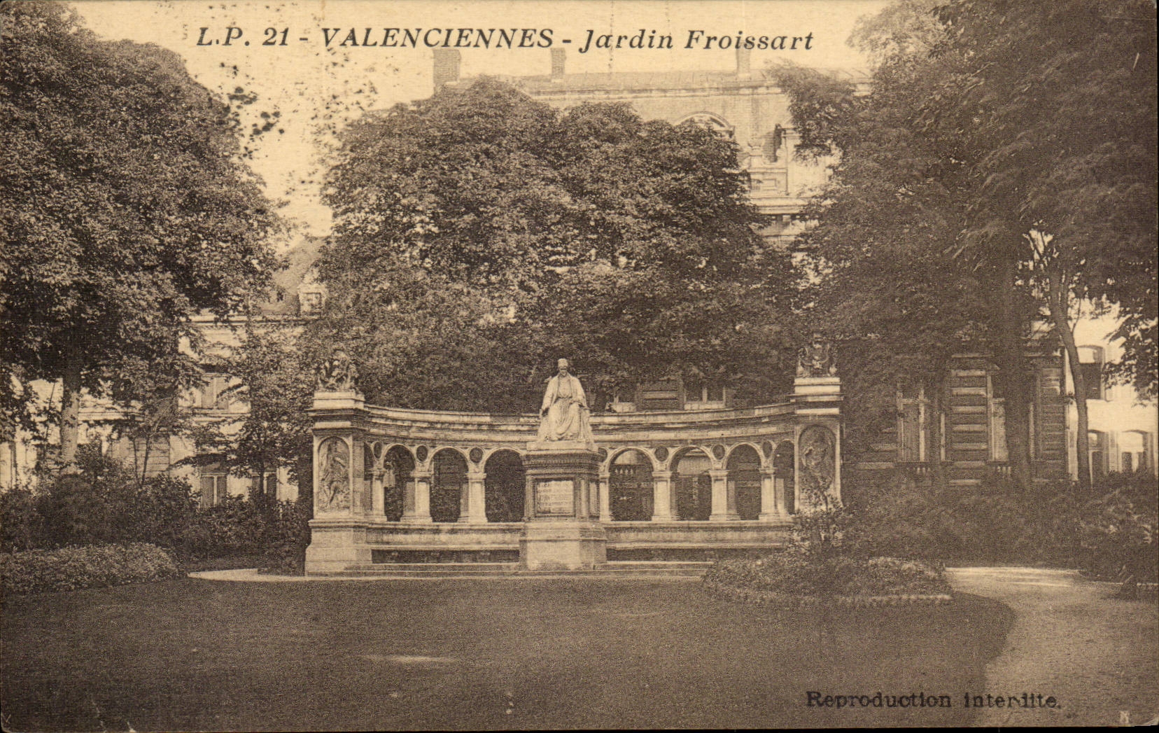 Valenciennes - Jardin Froissart - CPA 