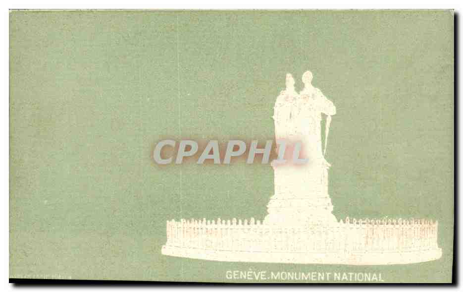 Suisse CPA Geneve Monument national