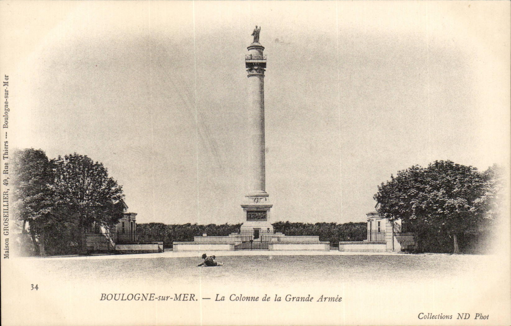 Boulogne-sur-Mer — La Colonne de la Grande Armée — Maison GROSELLIER, 49, Rue Thiers