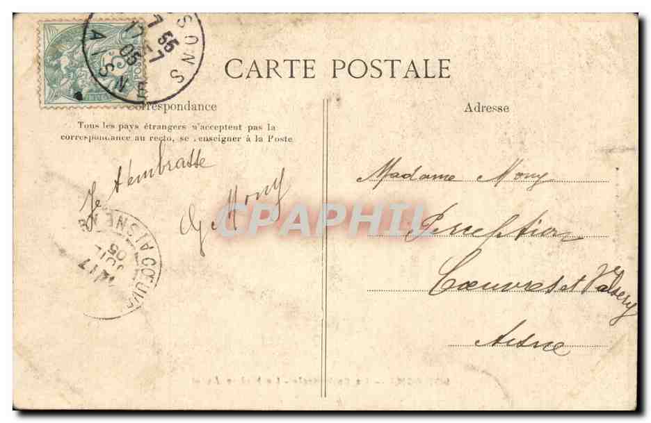 Soissons CPA La cathedrale Le maitre autel — Rückseite