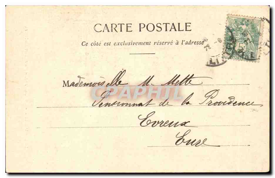 Paris 7 - Le Louvre - Pavillon Colbert - CPA  — Verso