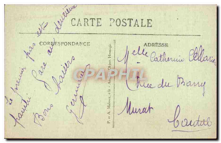 Cantal - Aurillac - Cathedrale St Geraud - CPA  — Verso