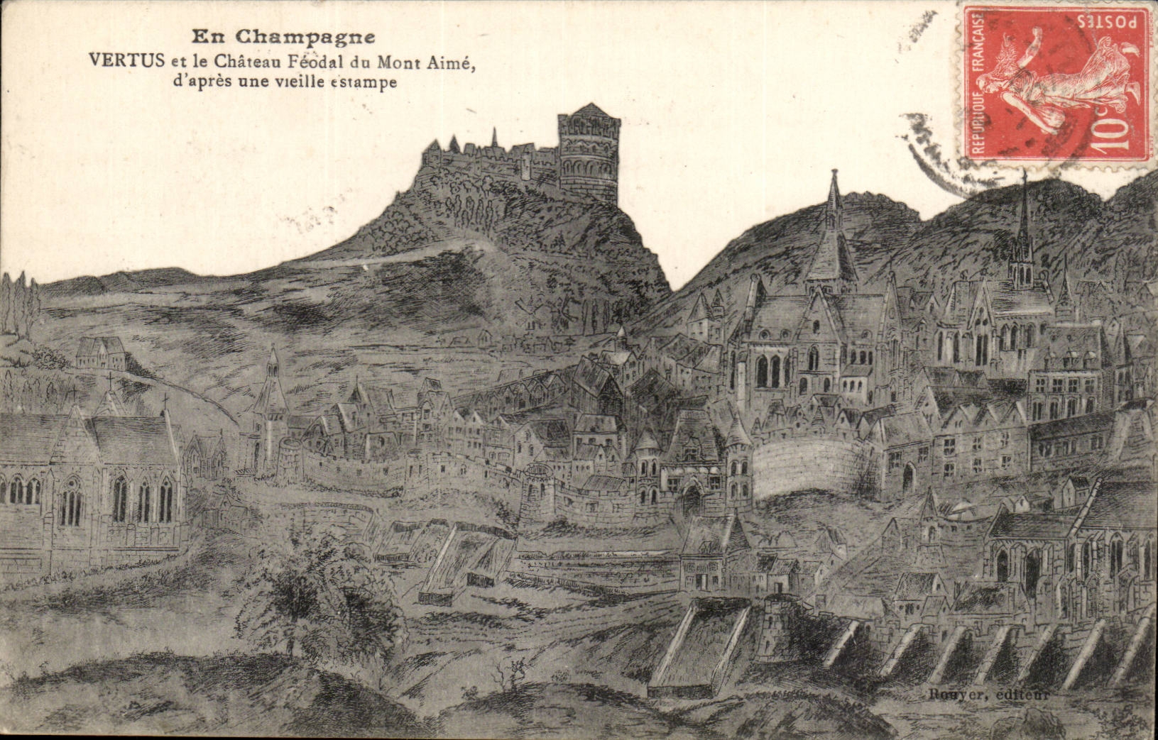 Vertus et le Château Féodal du Mont Aimé — En Champagne — Bouyer, éditeur
