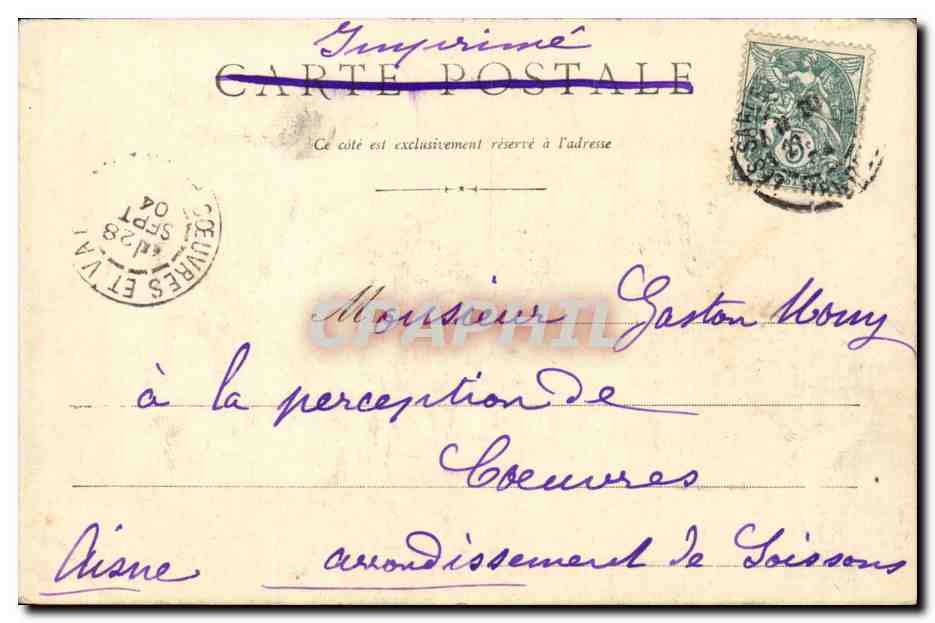 Nantes - La Bourse - CPA  — Rückseite