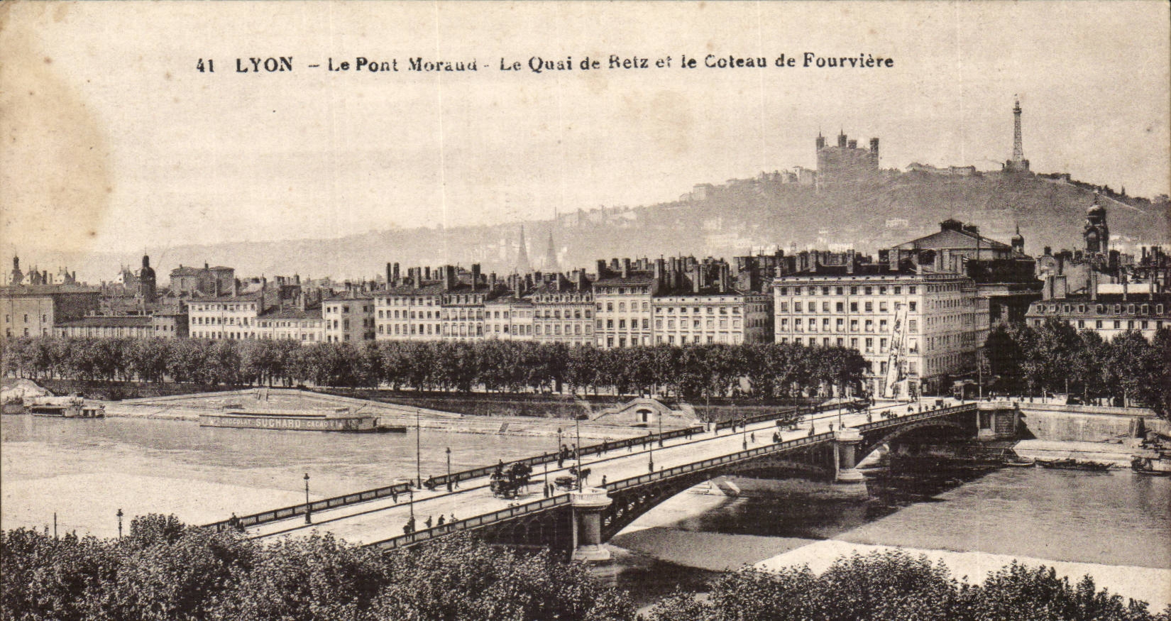 Lyons - Le Pont Moraud - Le Quai de Betz et le Couteau de Fourviere - CPA 