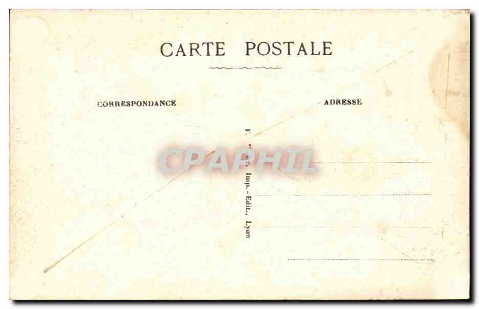 Lyons - Le Pont Moraud - Le Quai de Betz et le Couteau de Fourviere - CPA  — Verso