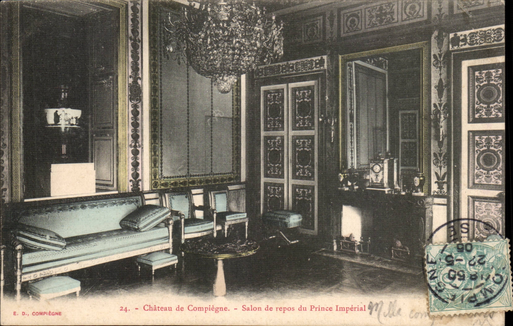 Compiegne - Le Chateau - Salon de Repos du Prince Imperial - CPA 