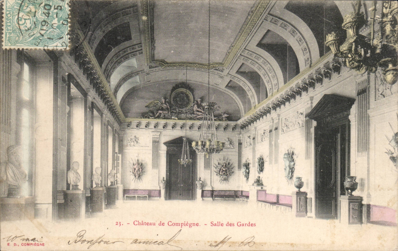 Compiegne - Le Chateau - Salle des Gardes - CPA 