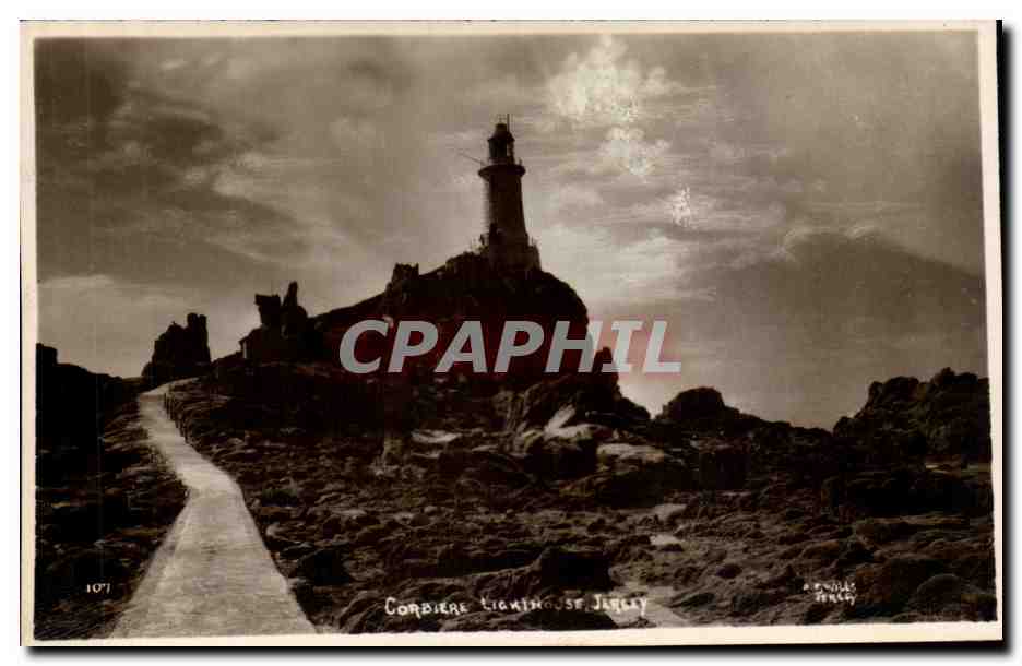 Grande Bretagne Great Britain Jersey CPA Corbiere Ligkihouse (phare lighthouse)