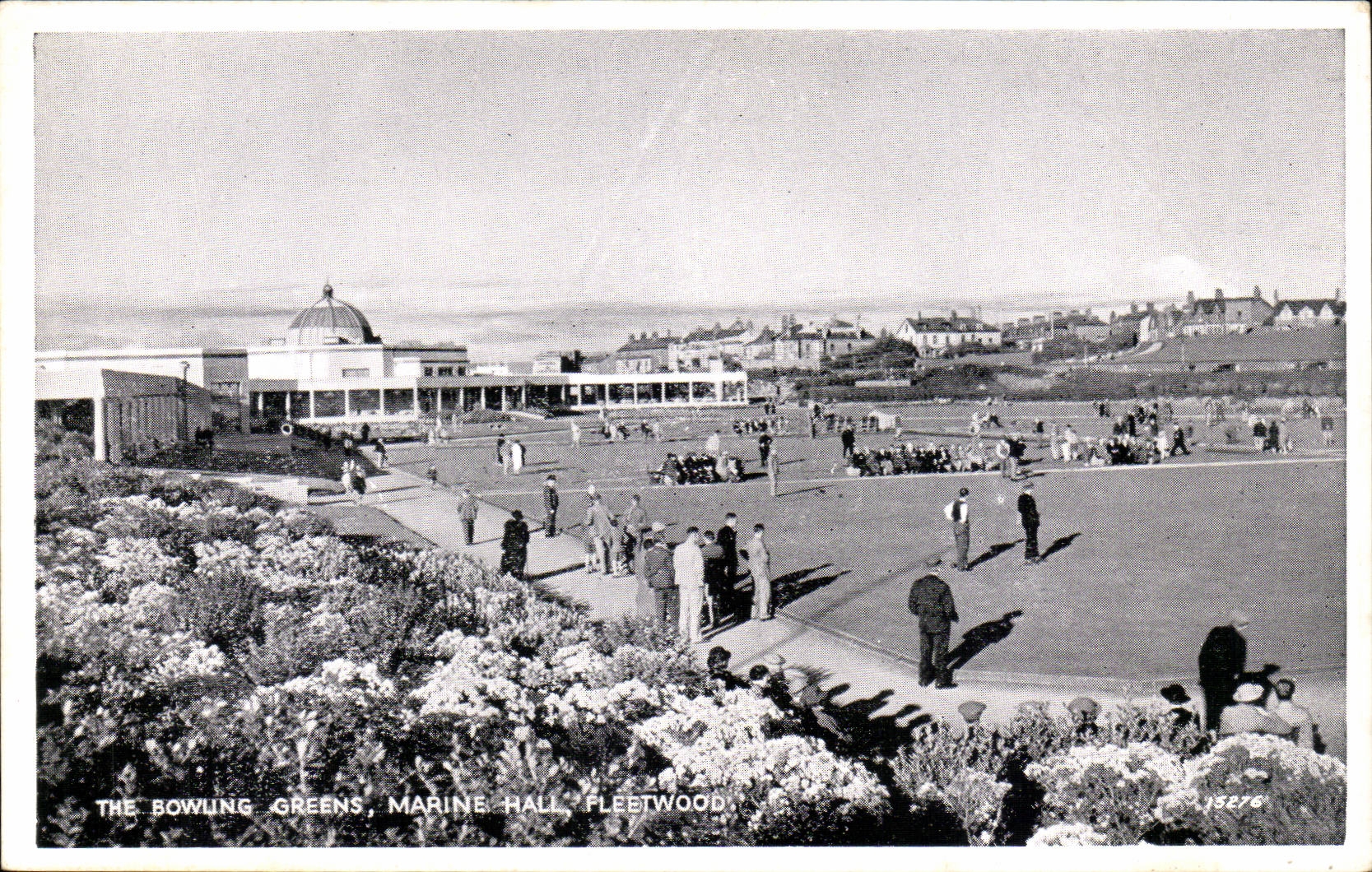 Grande Bretagne Great Britain CPA The bowling greesn Marine Hall Fleetwood