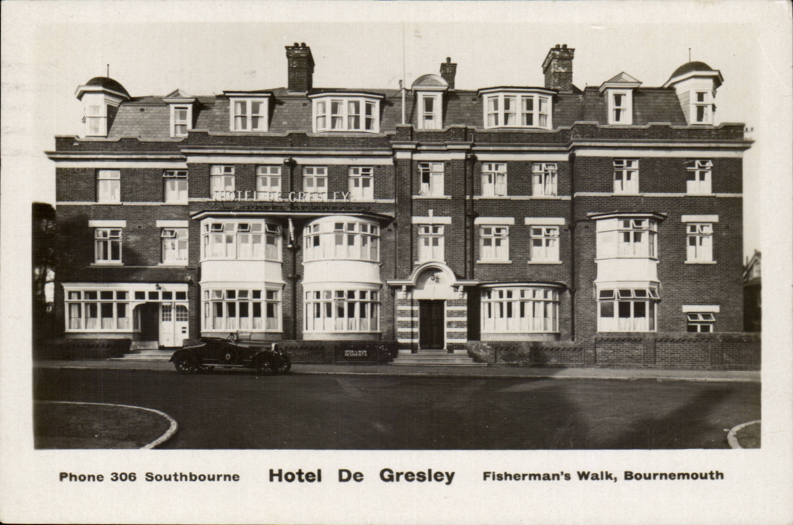 Grande Bretagne Great BRitain CPA Hotel de Greley Fisherman's walk Bournemouth Southbourne