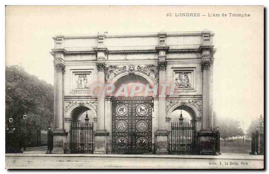 Grande Bretagne Great BRitain CPA Londres London Arc de triomphe