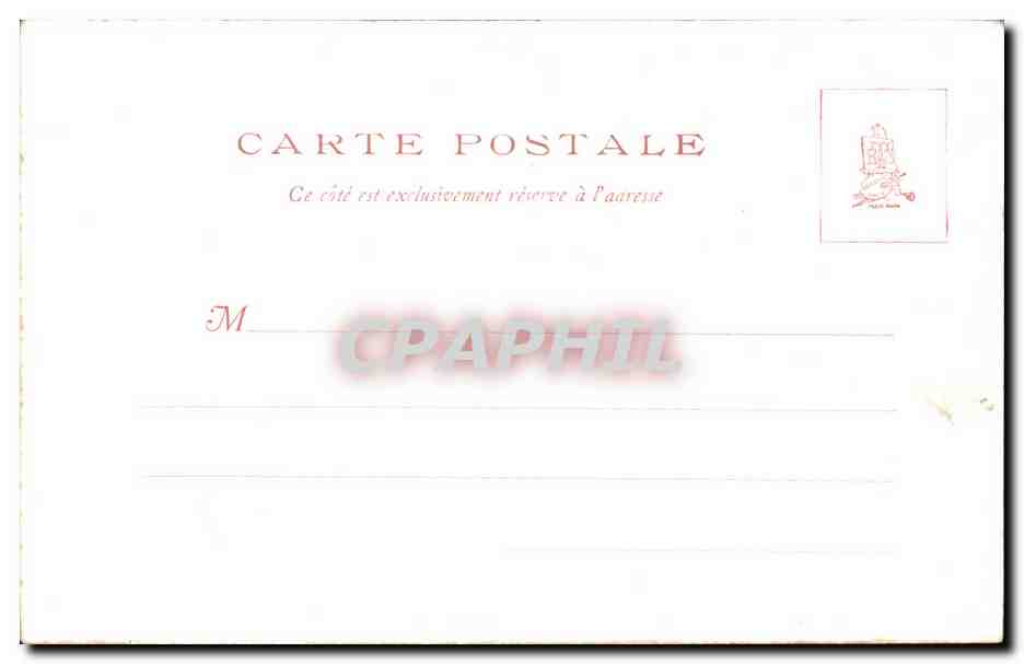 CPA Gravures anciennes Le Five o clock (folklore chat cat) — Verso