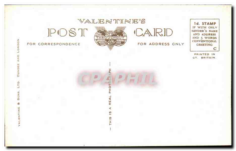 Grande Bretagne Great BRitain CPA The promenade Southport  — Rückseite