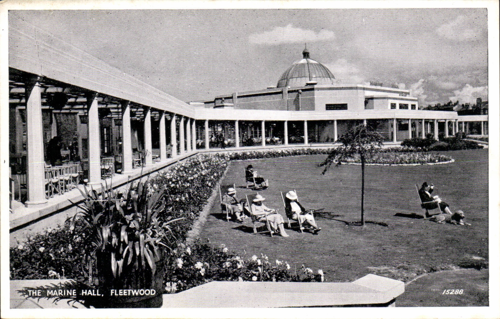 Grande Bretagne Great BRitain CPA The marine Hall Fleetwood