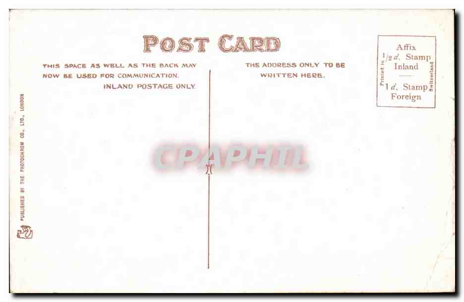 Grande Bretagne Great BRitain CPA Guernsey Guernesey Hauteville House — Rückseite
