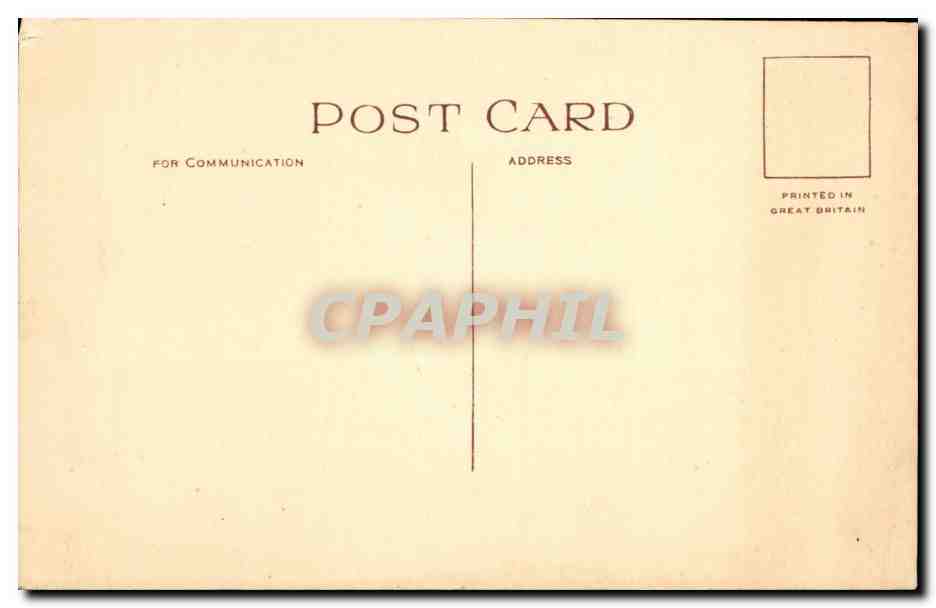Grande Bretagne Great BRitain CPA Jersey Wolf caves (loup) — Rückseite