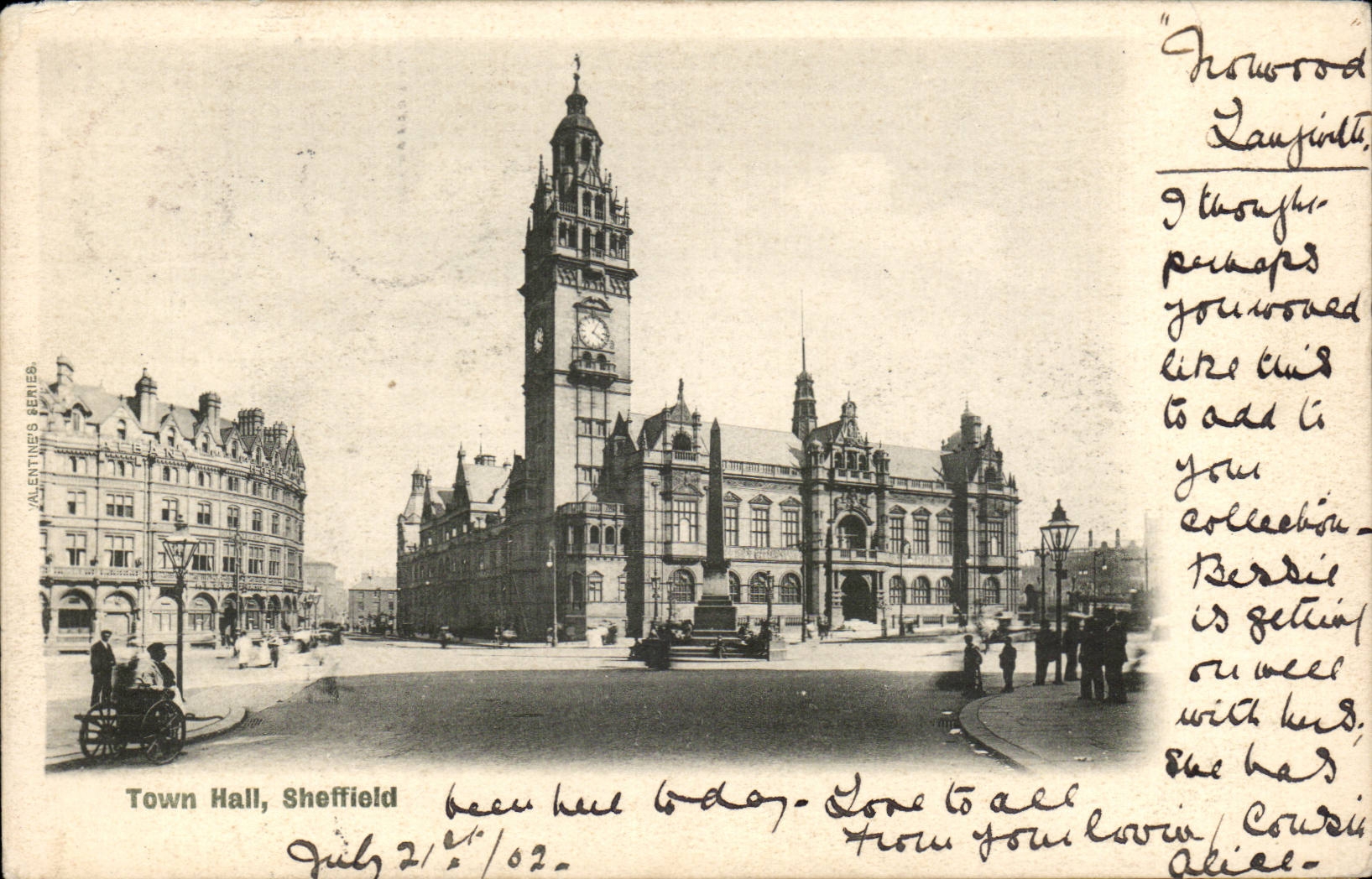 Grande Bretagne Great BRitain CPA Town hall Sheffield