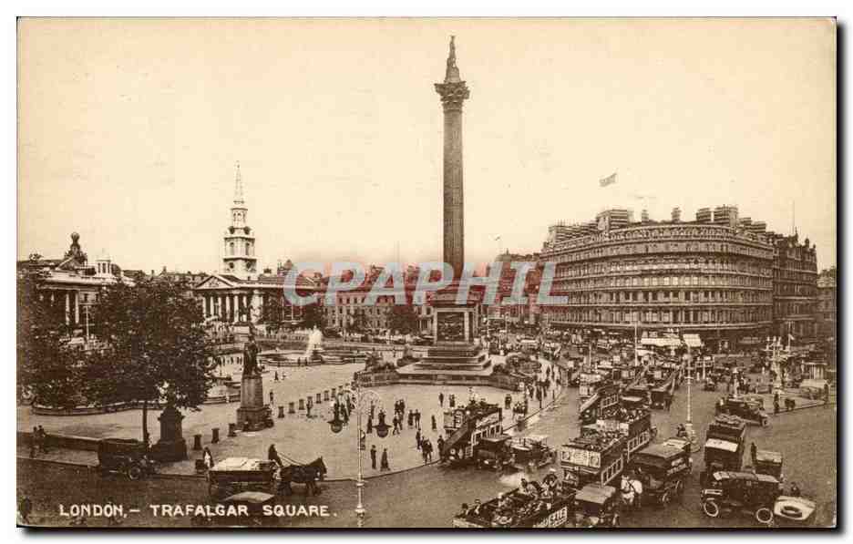 Grande Bretagne Great BRitain CPA Londres London Trafalgar square