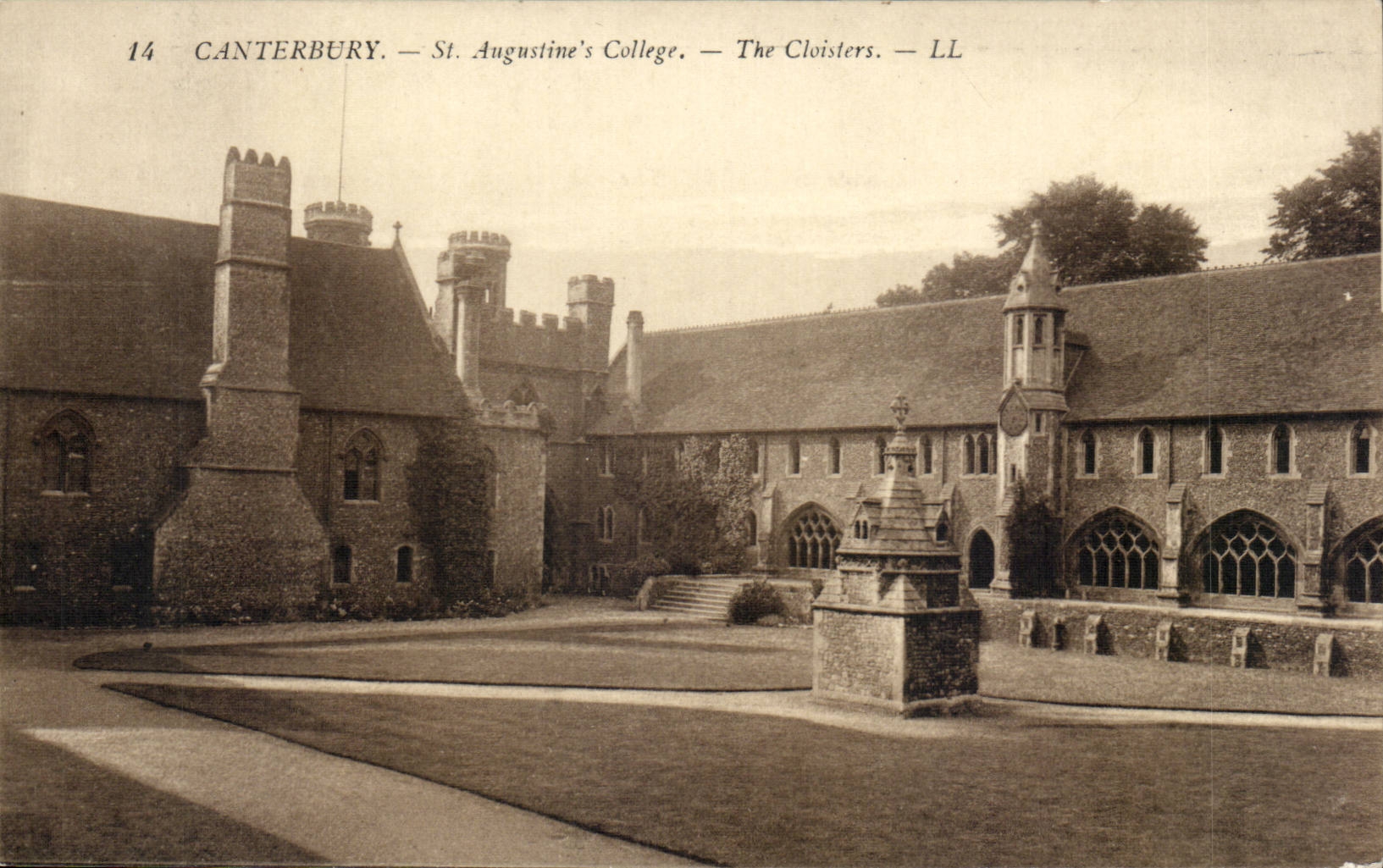 Grande Bretagne Great Britain CPA CAnterbury St augustine's college the cloisters