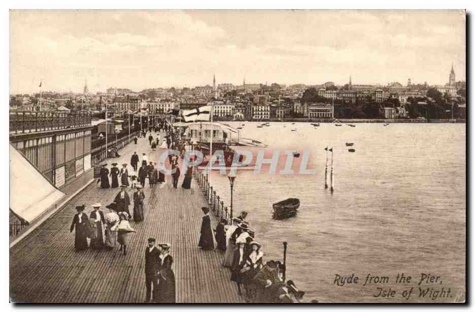Grande Bretagne Great Britain CPA Ryde from the pier isle of Wight 