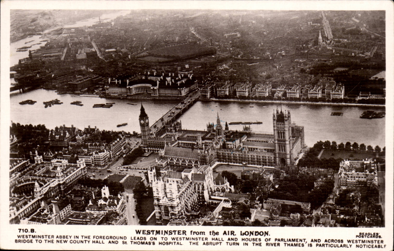 Grande Bretagne Great Britain CPA Westminster from the air london Londres