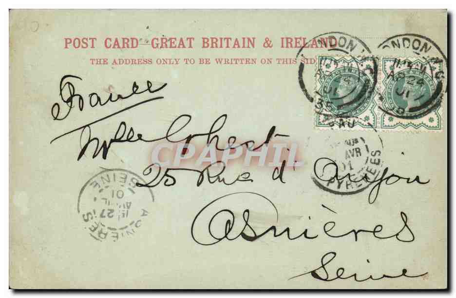 Grande Bretagne Great Britain CPA Blackgate Newcastle on Tyne — Rückseite