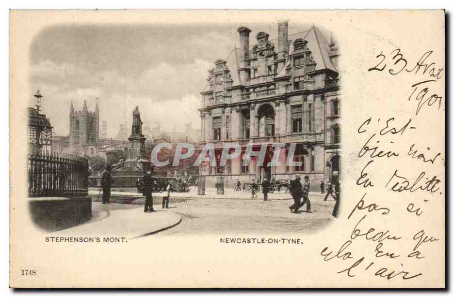 Grande Bretagne Great Britain CPA Newcastle on Tyne Stephenson' mont