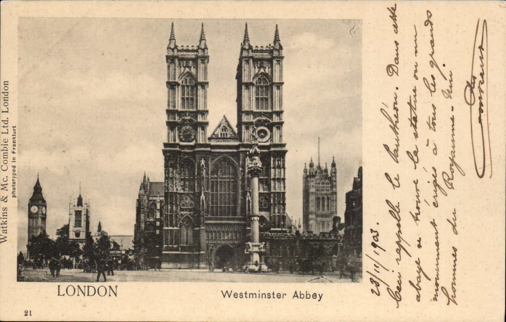 Grande Bretagne Great Britain CPA Londres London Westminster abbey