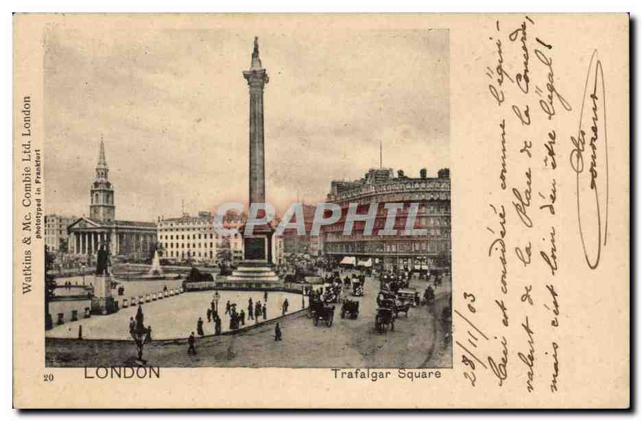 Grande Bretagne Great Britain CPA London londres Trafalgar Square