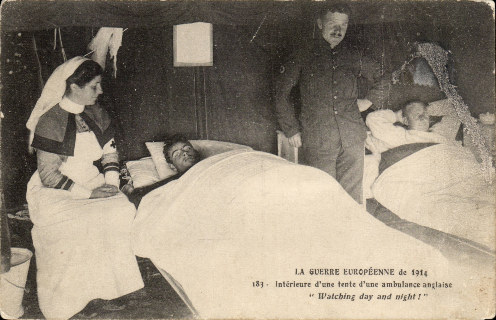 Grande Bretagne Great Britain CPA Guerre europeenne 1914 Ambulance anglaise (militaria)