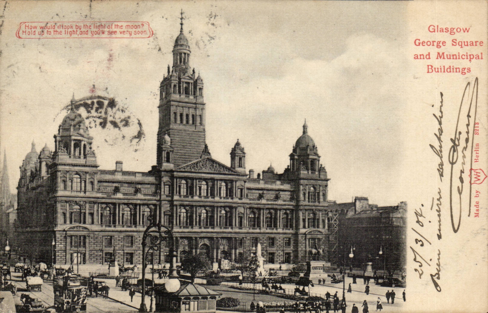 Ecosse - Scotland - Glasgow George Square and Municipal Buildings - CPA 