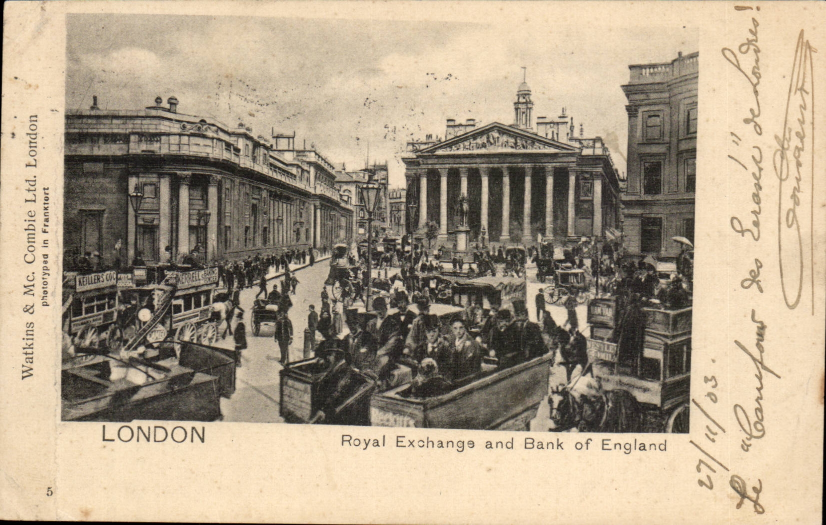 Angleterre - England - London - Royal Exchange and Bank Of England - CPA 