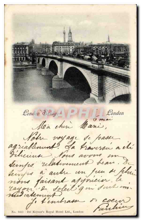 Angleterre - England - London - London Bridge - Madame Parmentier - CPA 