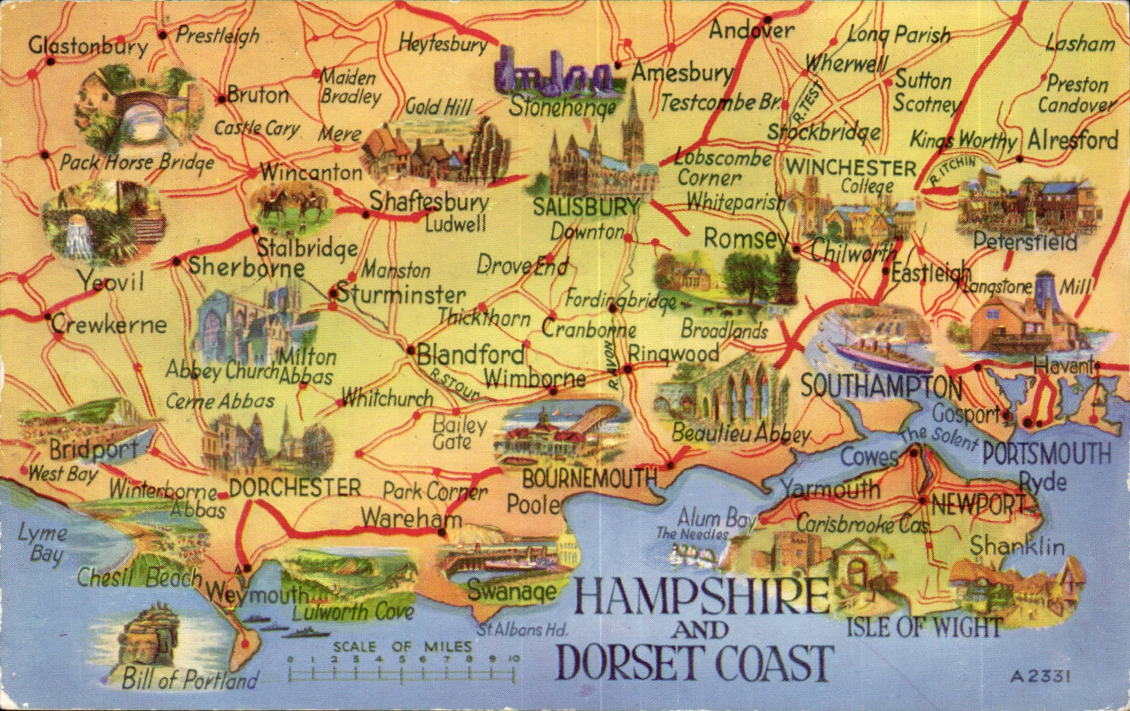 England - Angleterre - Hampshire and Dorset Coast - CPA 